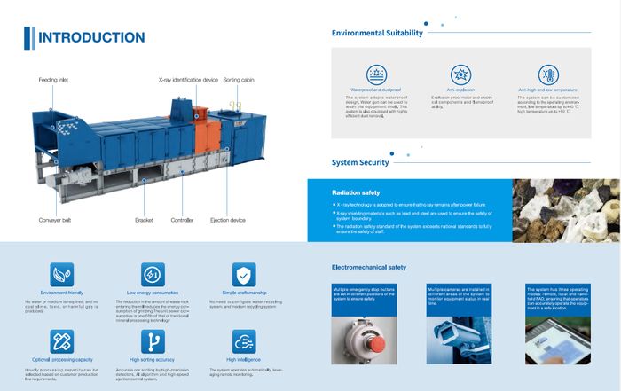 XRT Mineral Intelligent Sorting System