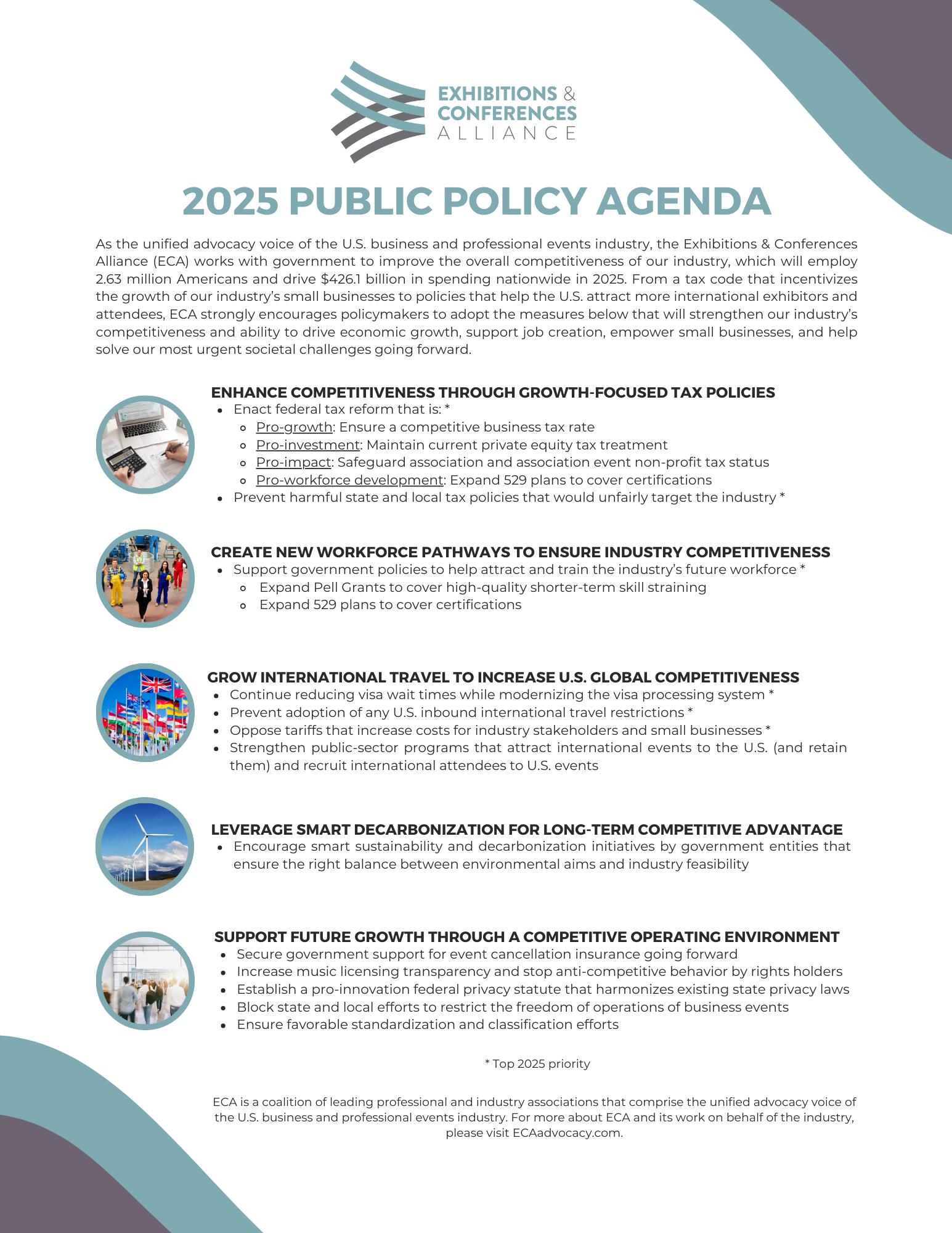 ECA 2025 PUBLIC POLICY AGENDA