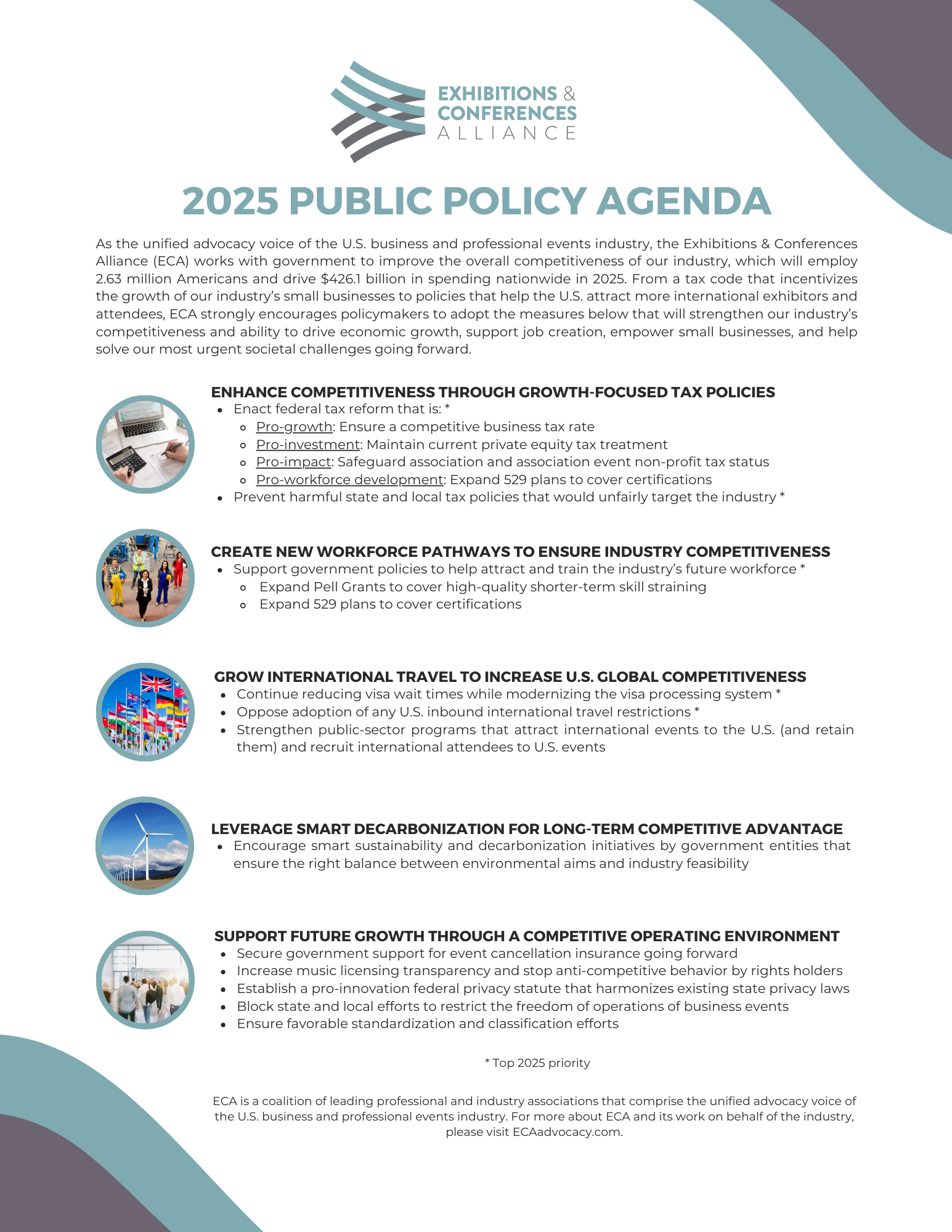 ECA 2025 PUBLIC POLICY AGENDA