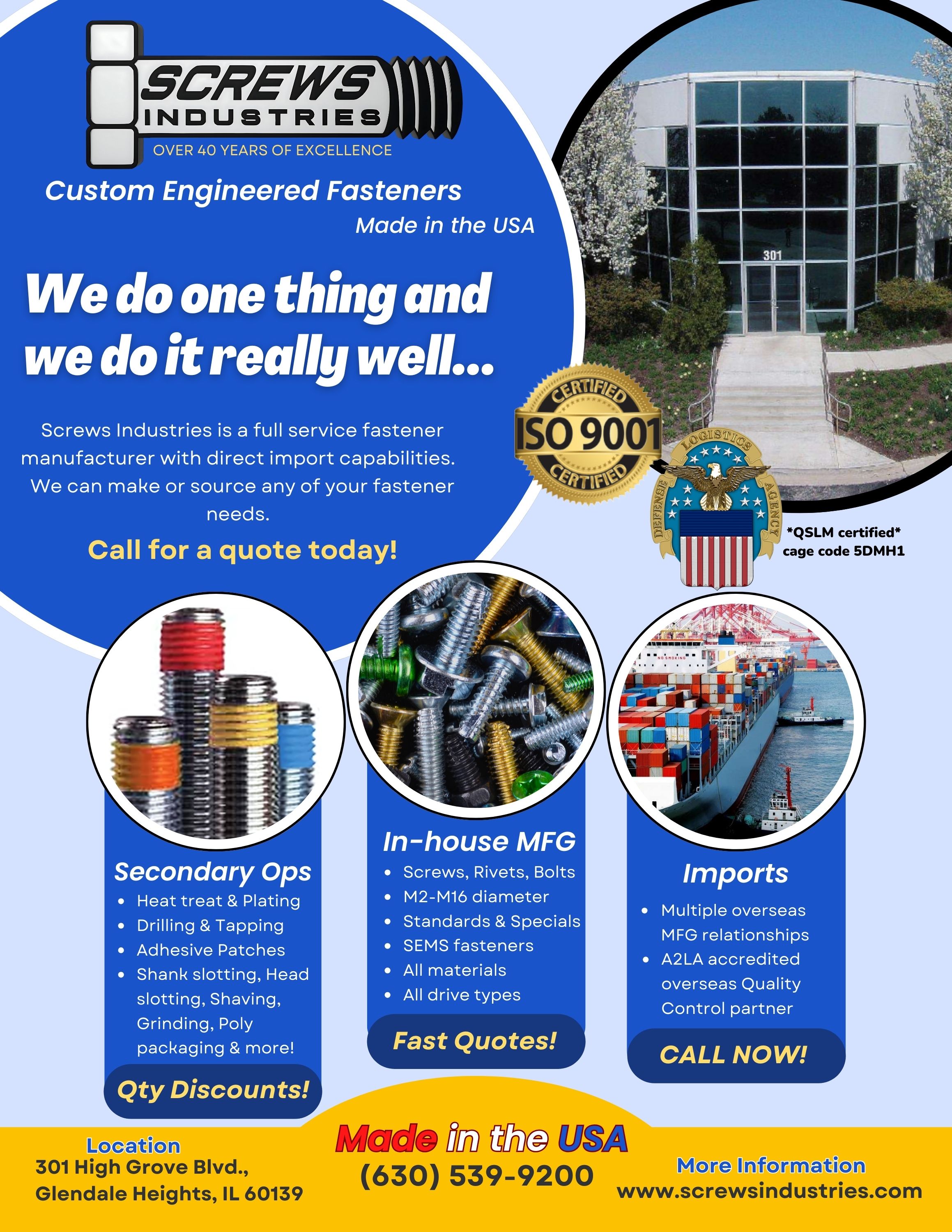 History of Screws Industries