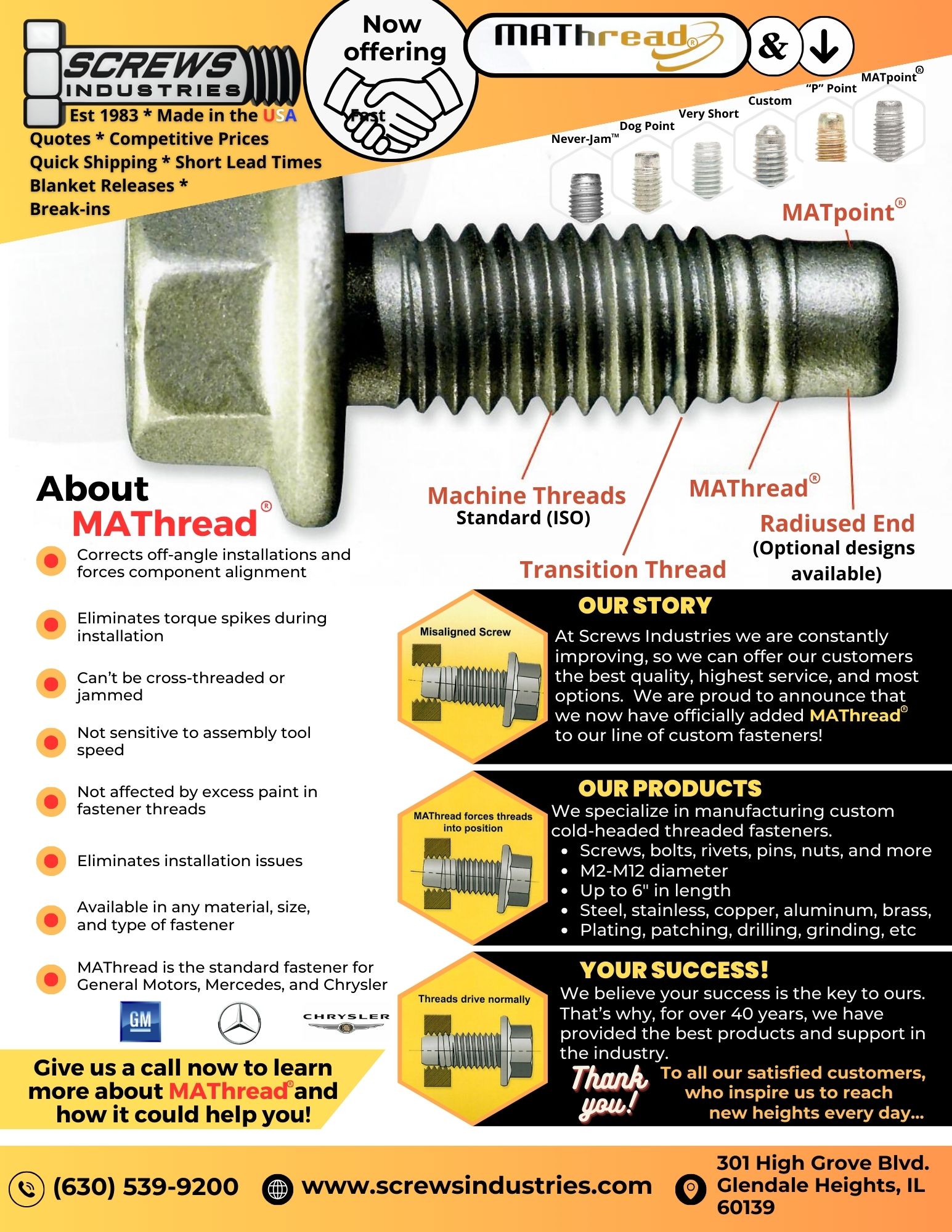 We are MAThread and MATpoint Licensed!