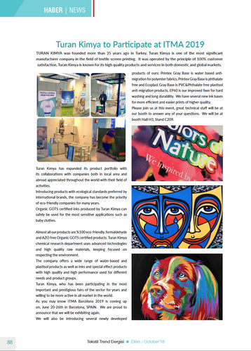 Turan Kimya San Ve Tic A S Asia Print Expo 2019 The Asean Region S No 1 Print Show