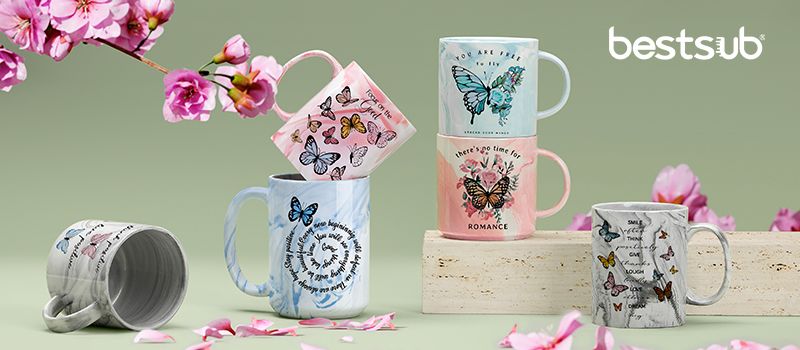Make Coffee Time More Joyful with Sublimation Marble Mugs!