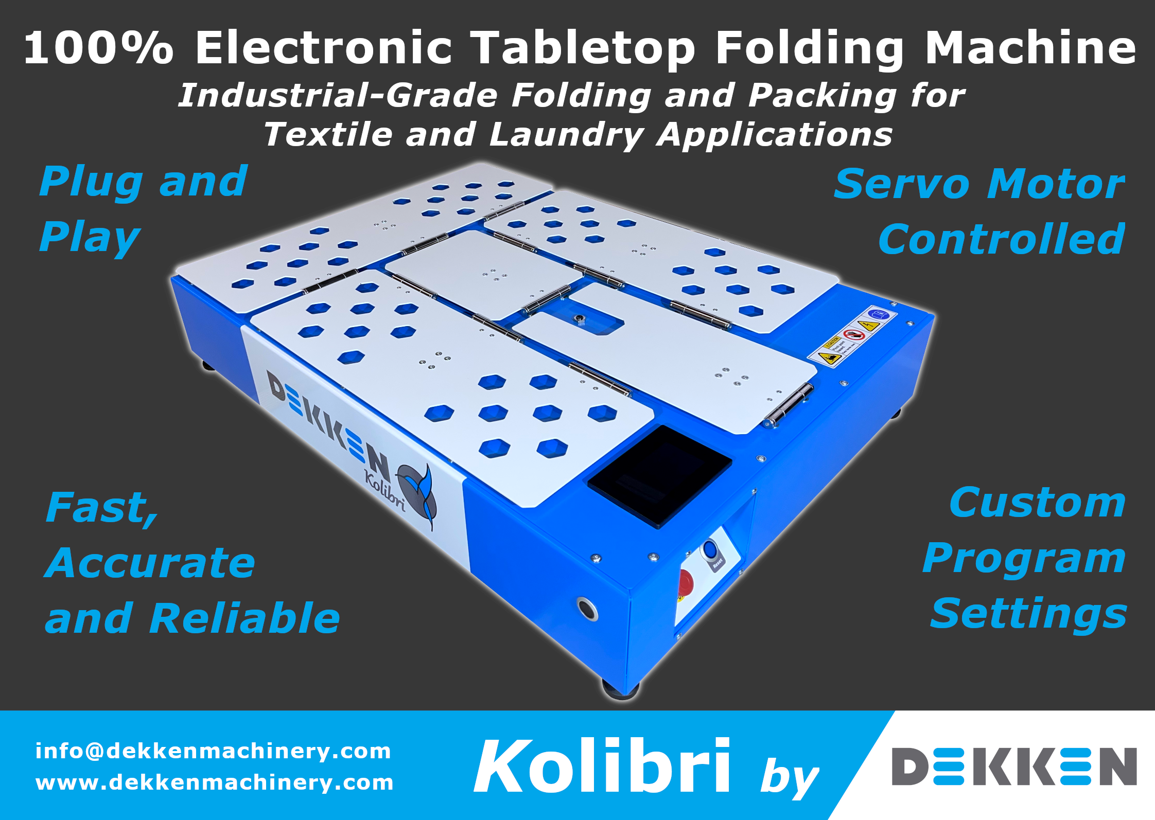 Meet the new KOLIBRI tabletop folding machine!