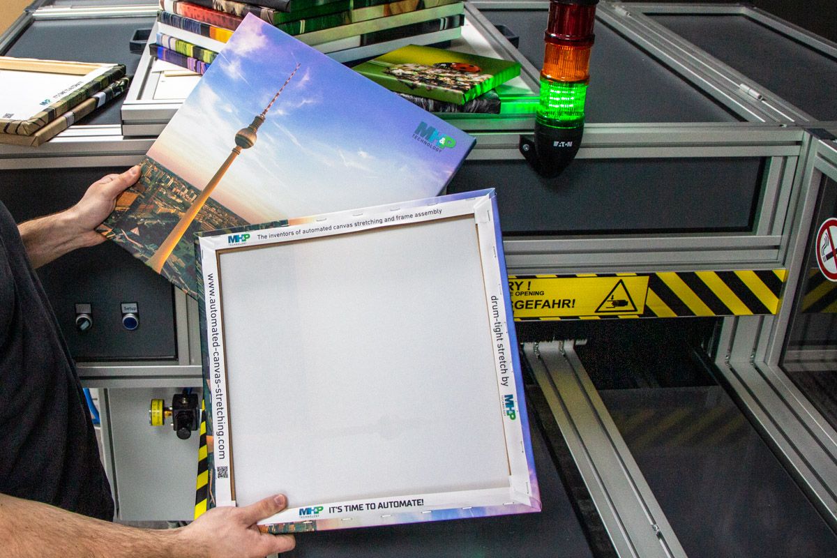 MHP unveils newest generation technology of automated canvas production at the Fespa Global Print Expo