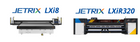 JETRIX LXi8 Flatbed and JETRIX LXiR320 Roll-to-Roll LED UV Printers