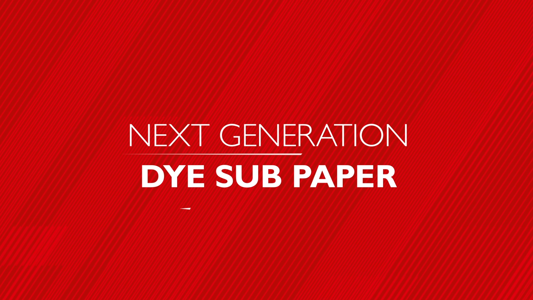 S-RACE Dye Sublimation Paper - Brand Trailer Video