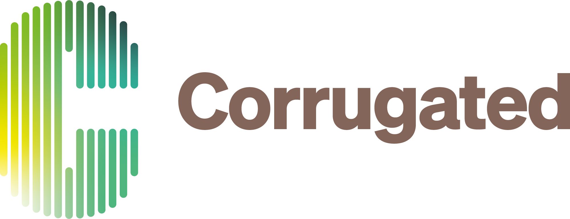 Corrugated logo