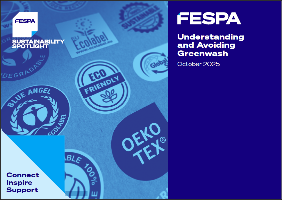 FESPA LANZA UNA GUÍA DE SOSTENIBILIDAD CONTRA EL «GREENWASHING» PARA FOMENTAR LAS PRÁCTICAS EMPRESARIALES RESPONSABLES CON EL MEDIO AMBIENTE