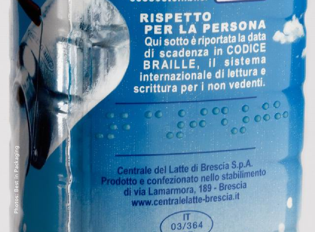 Botella Braille