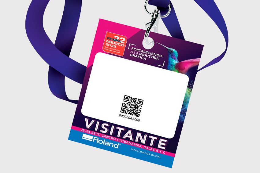 Logo on visitor badges