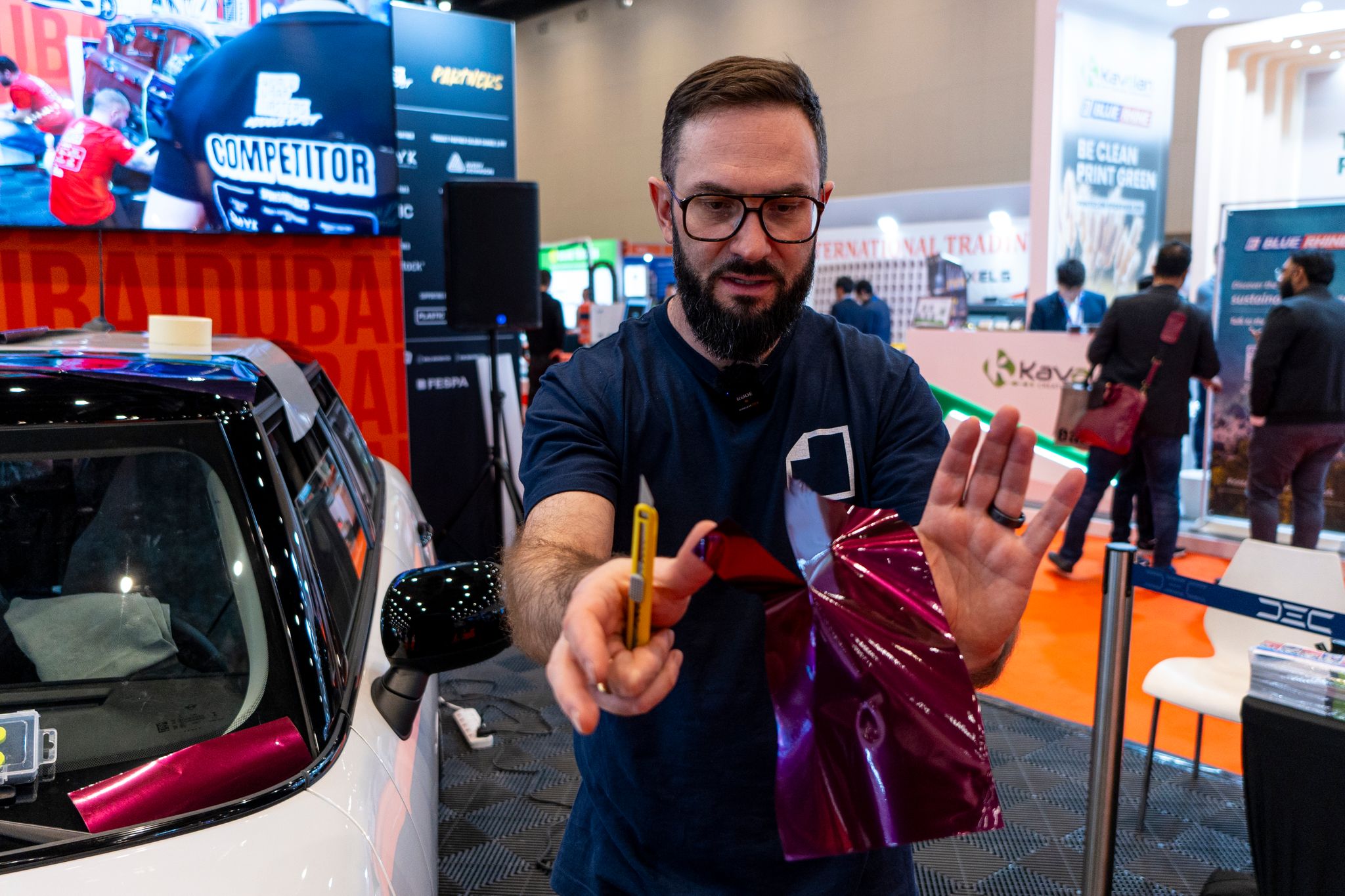 Wrap demonstration at FESPA Middle East