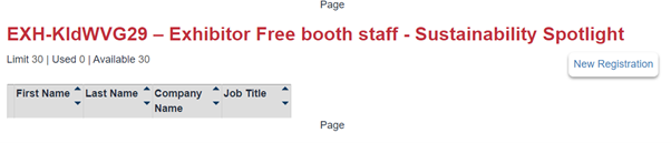 Free booth staff