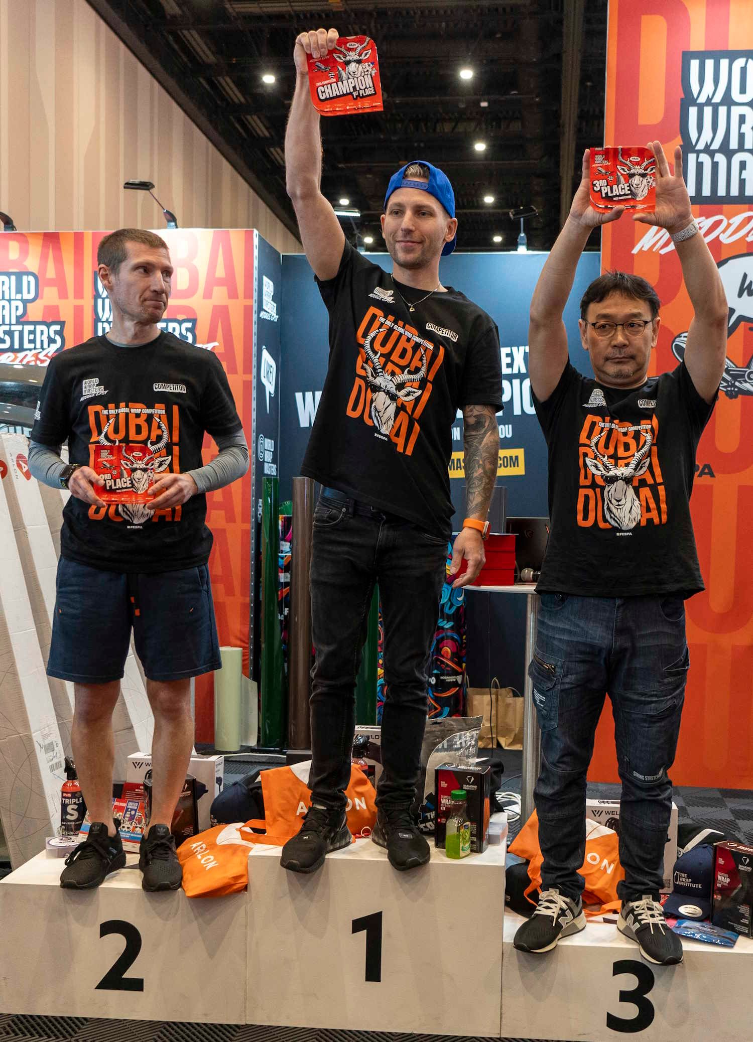 Winners podium from 2025