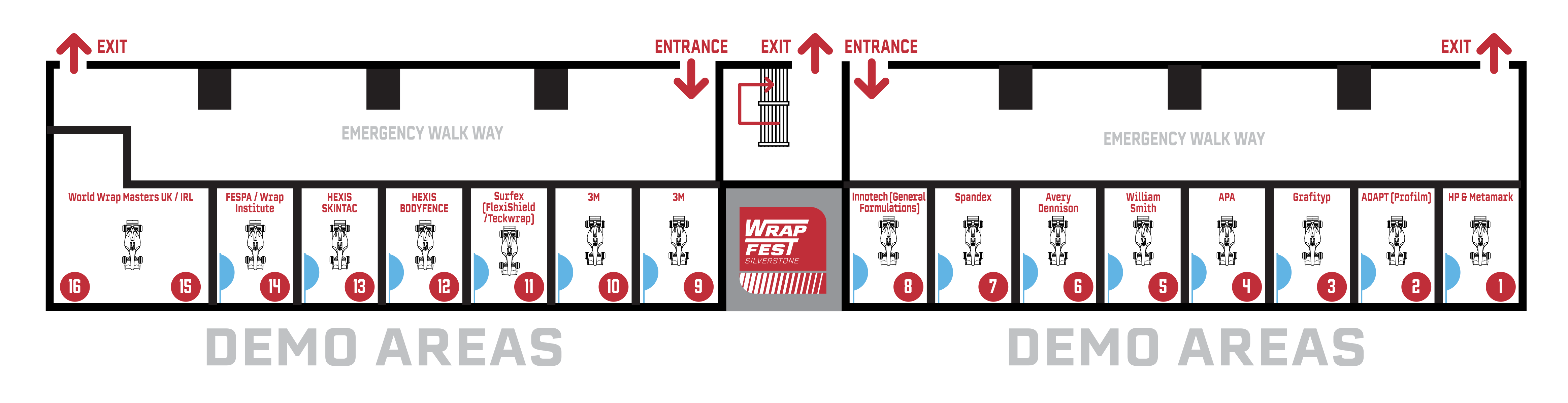 WrapFest Pit Garages