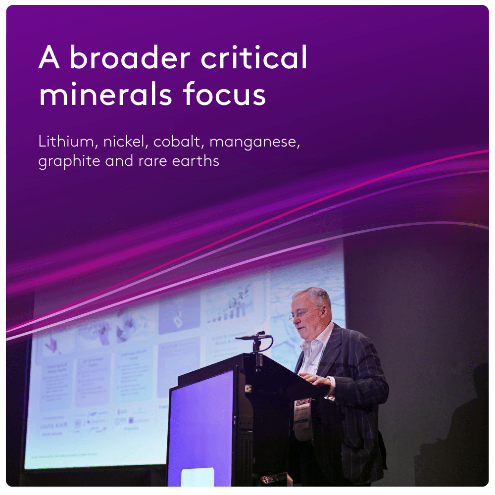 A broader critical minerals focus