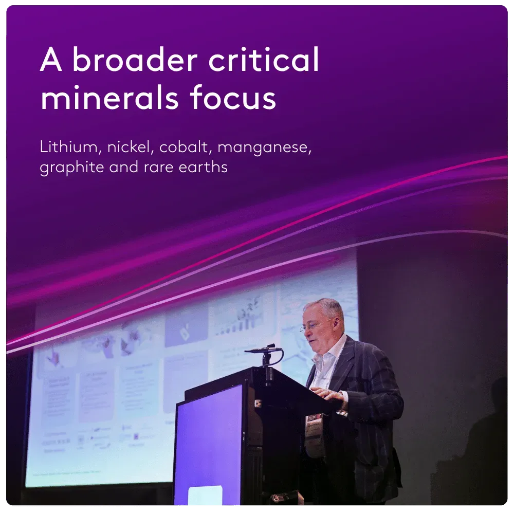 A broader critical minerals focus