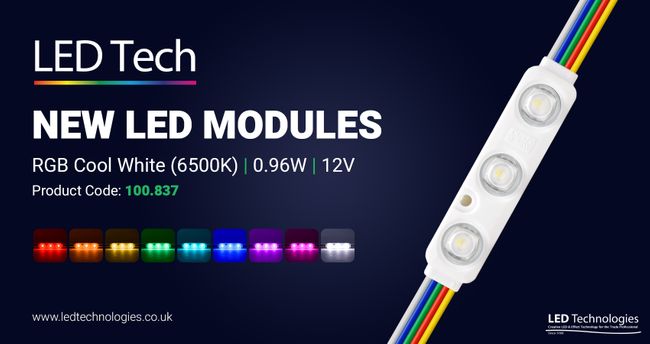 LED Module 0.96W 12V RGBW (6500K) Pack of 20