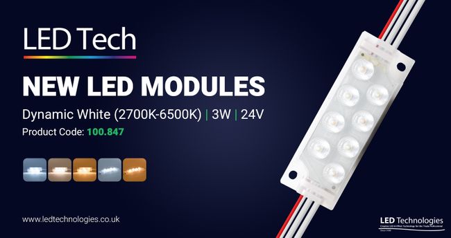 LED Module 3W 24V Dynamic (2700K-6500K) Pack of 20