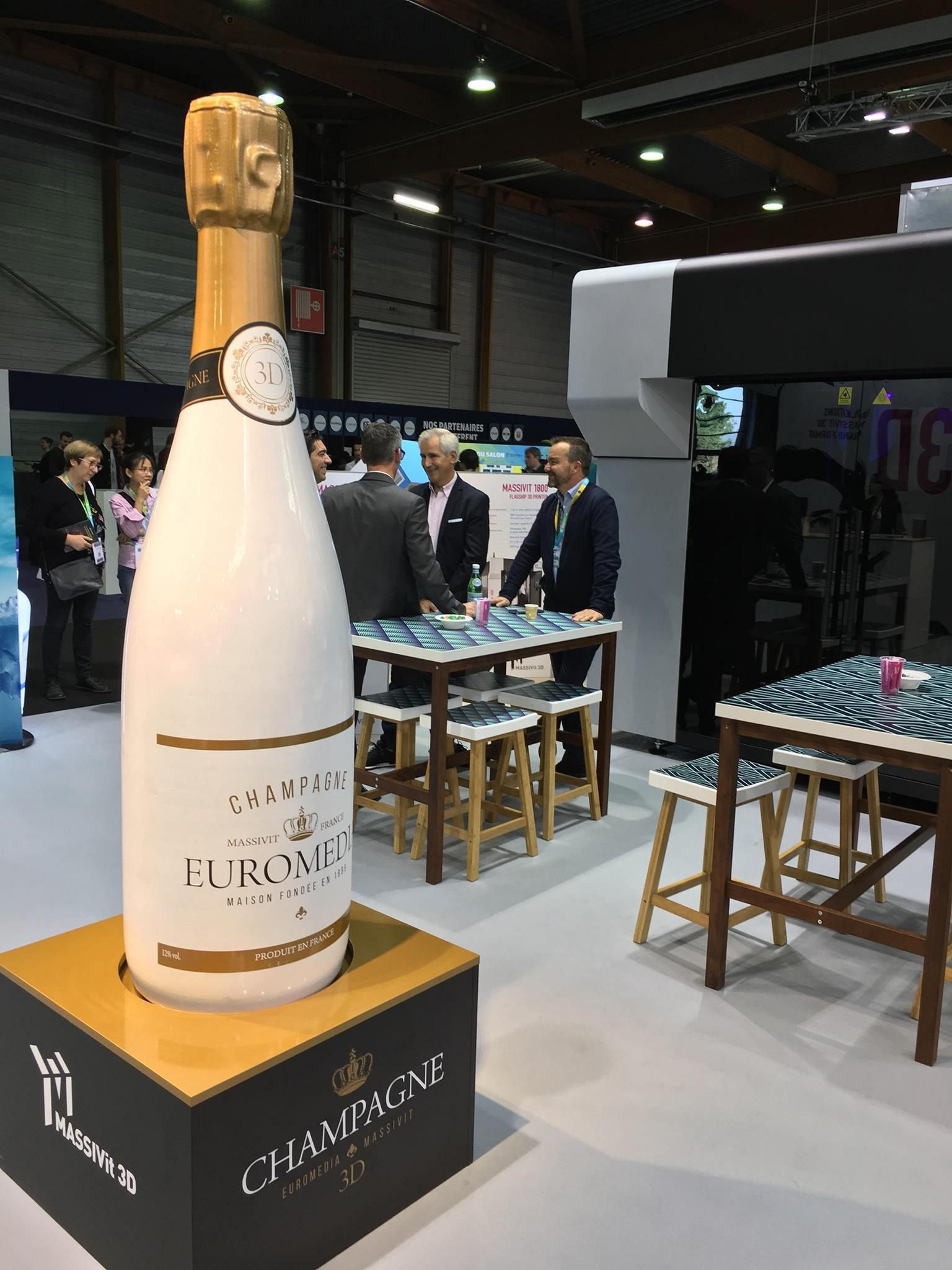 3D Printed Champagne Bottle