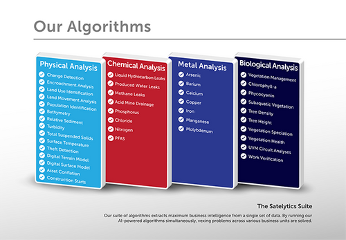 Satelytics Constant Vigilence™ Suite of Algorithms