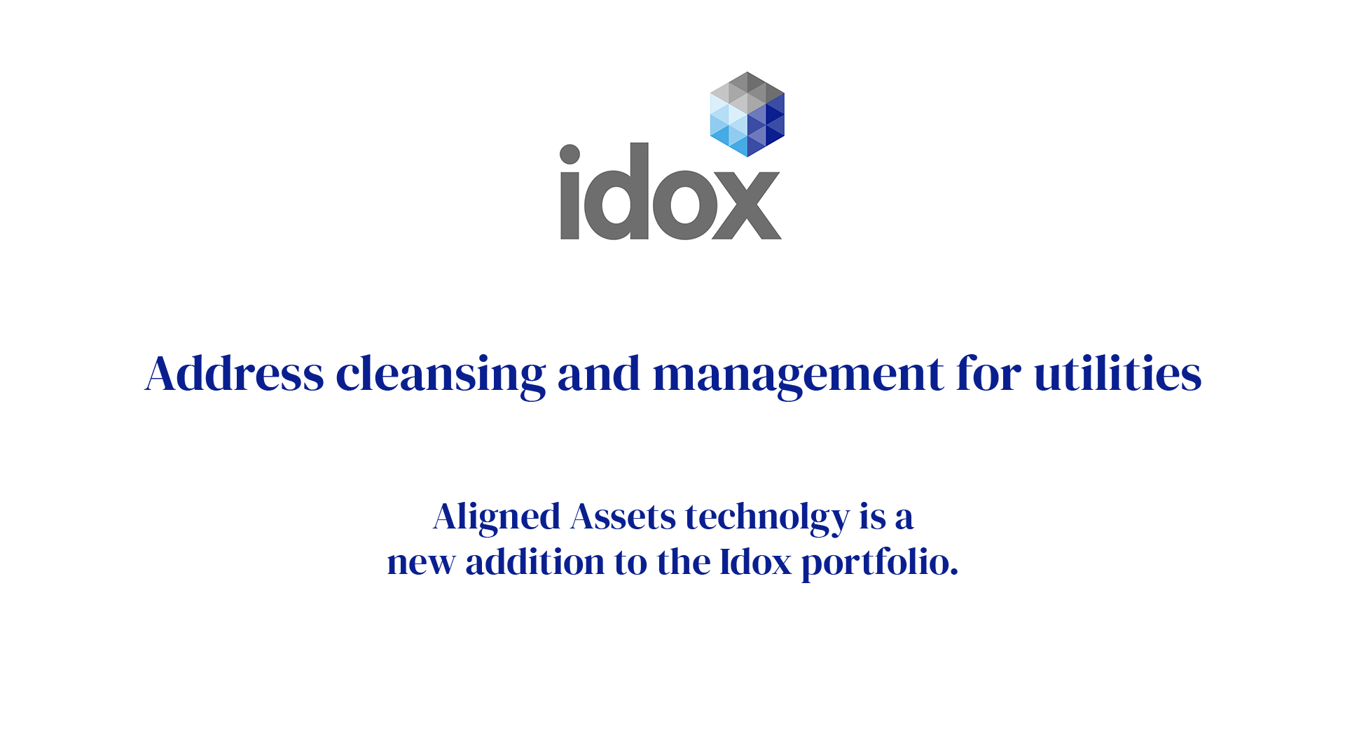 Address Cleansing and Management for Utilities
