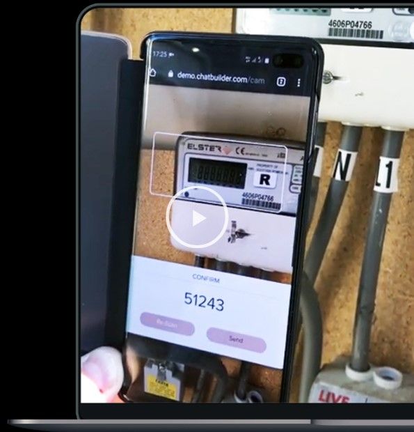 Customer meter read on mobile