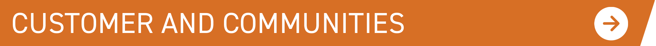 Customer and communities