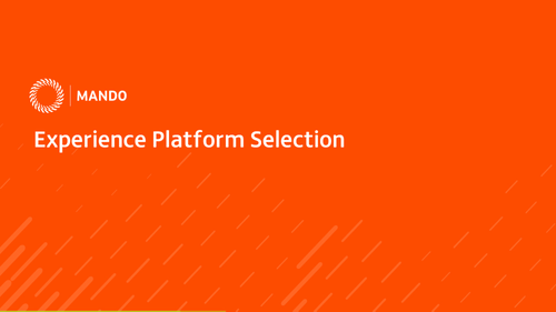 Experience Platform Selection