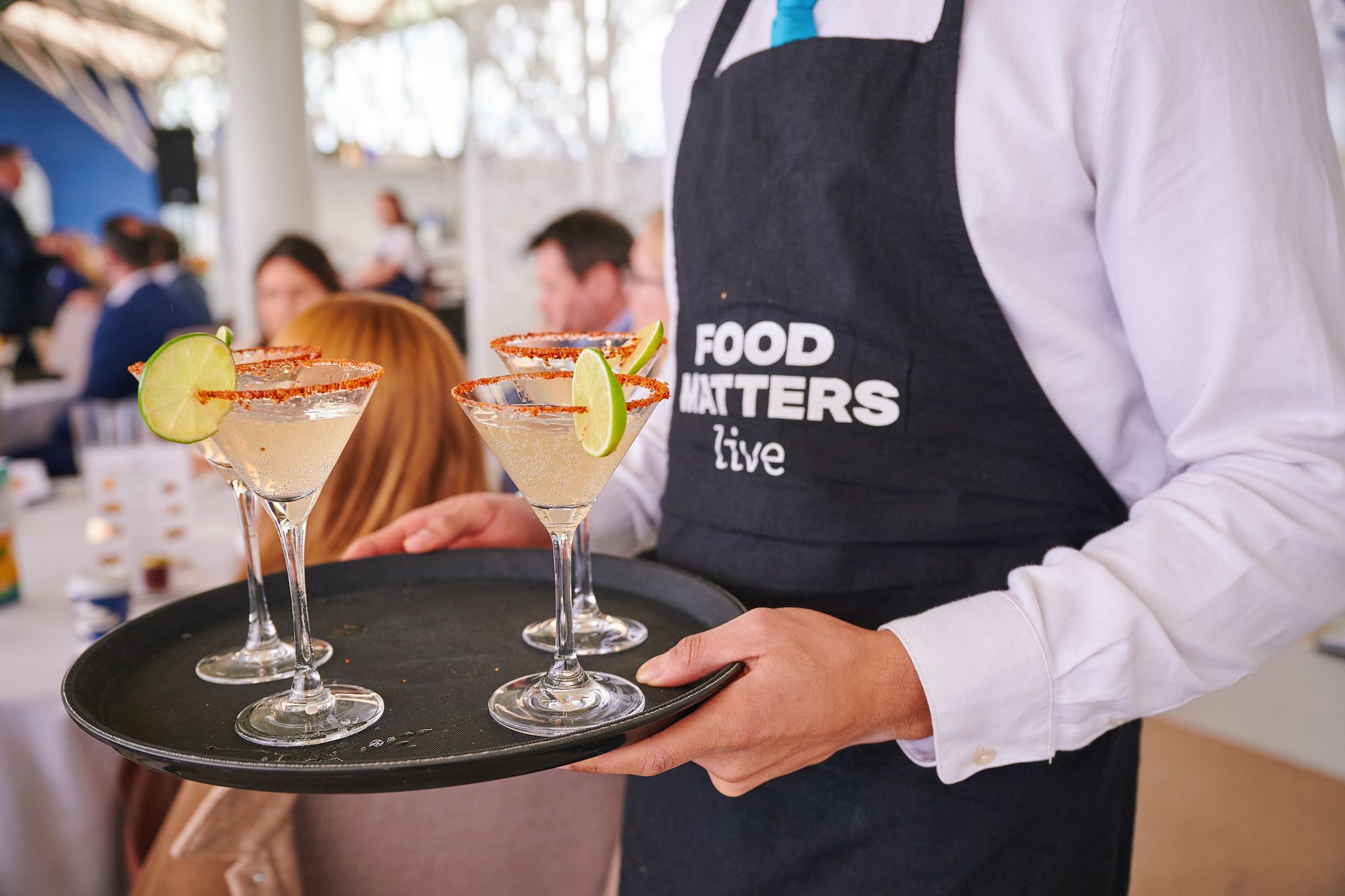 waiter serving drinks
