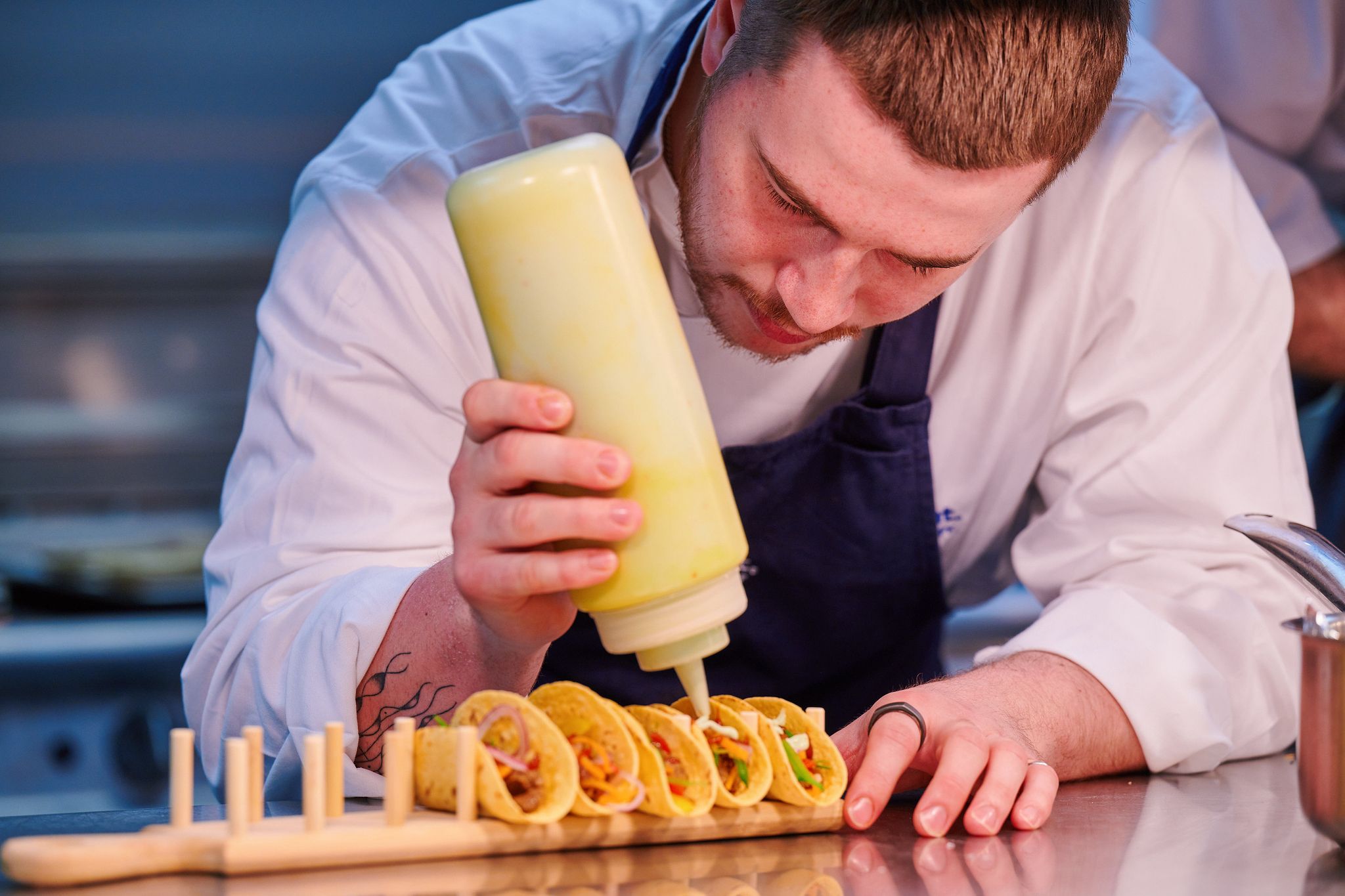 chef prepping food