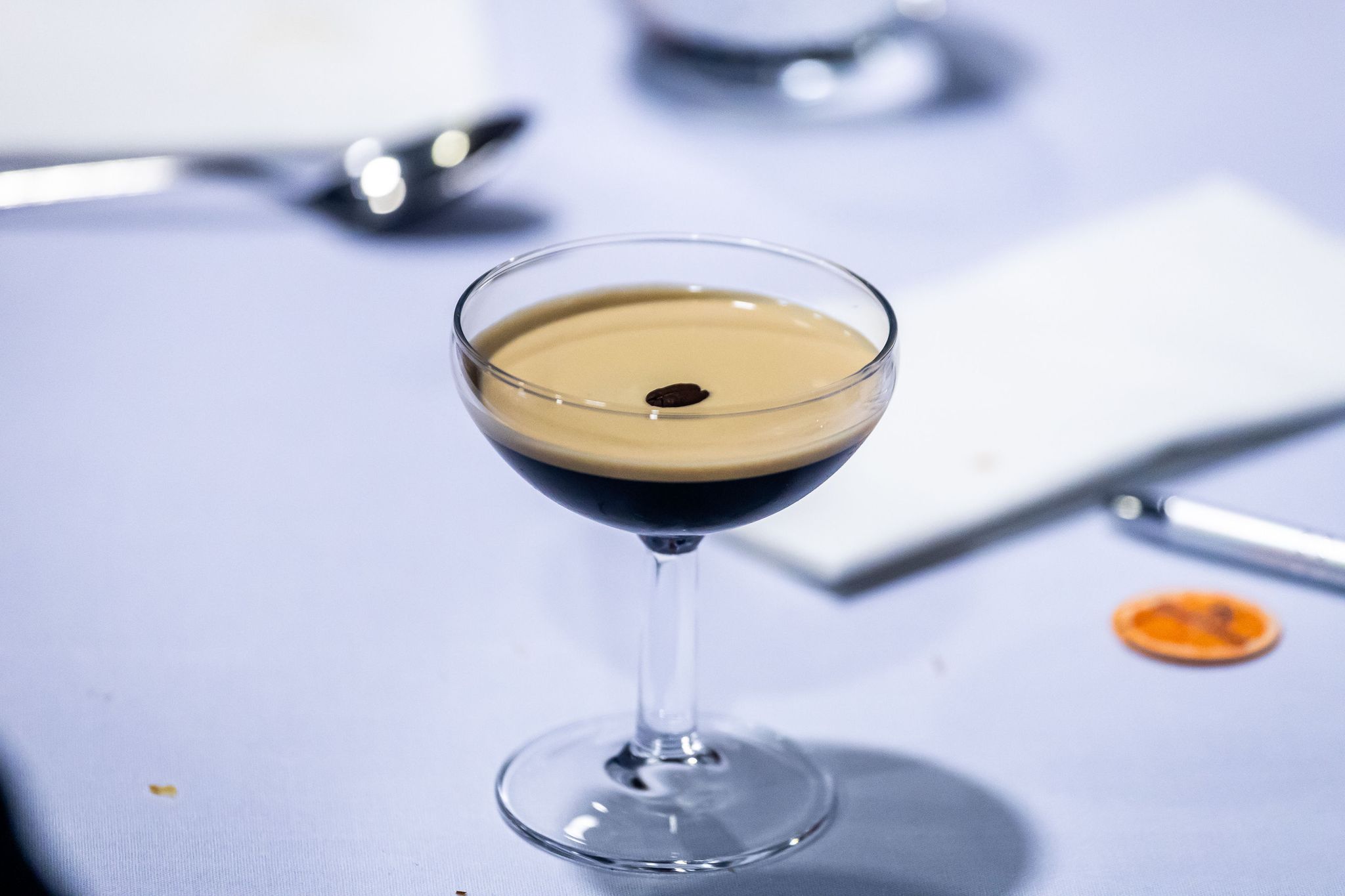 glass of espresso martini