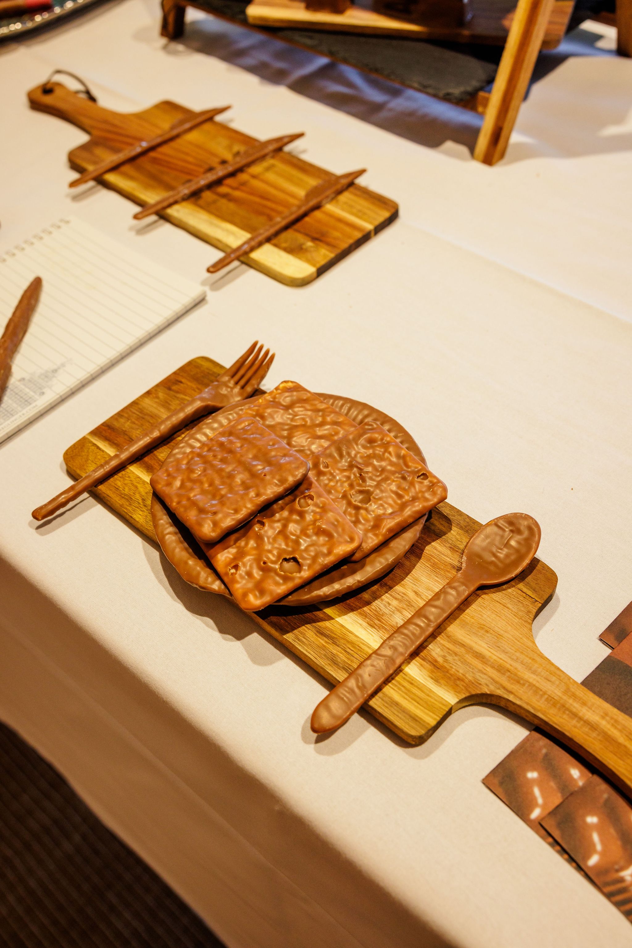 plate made of chocolate