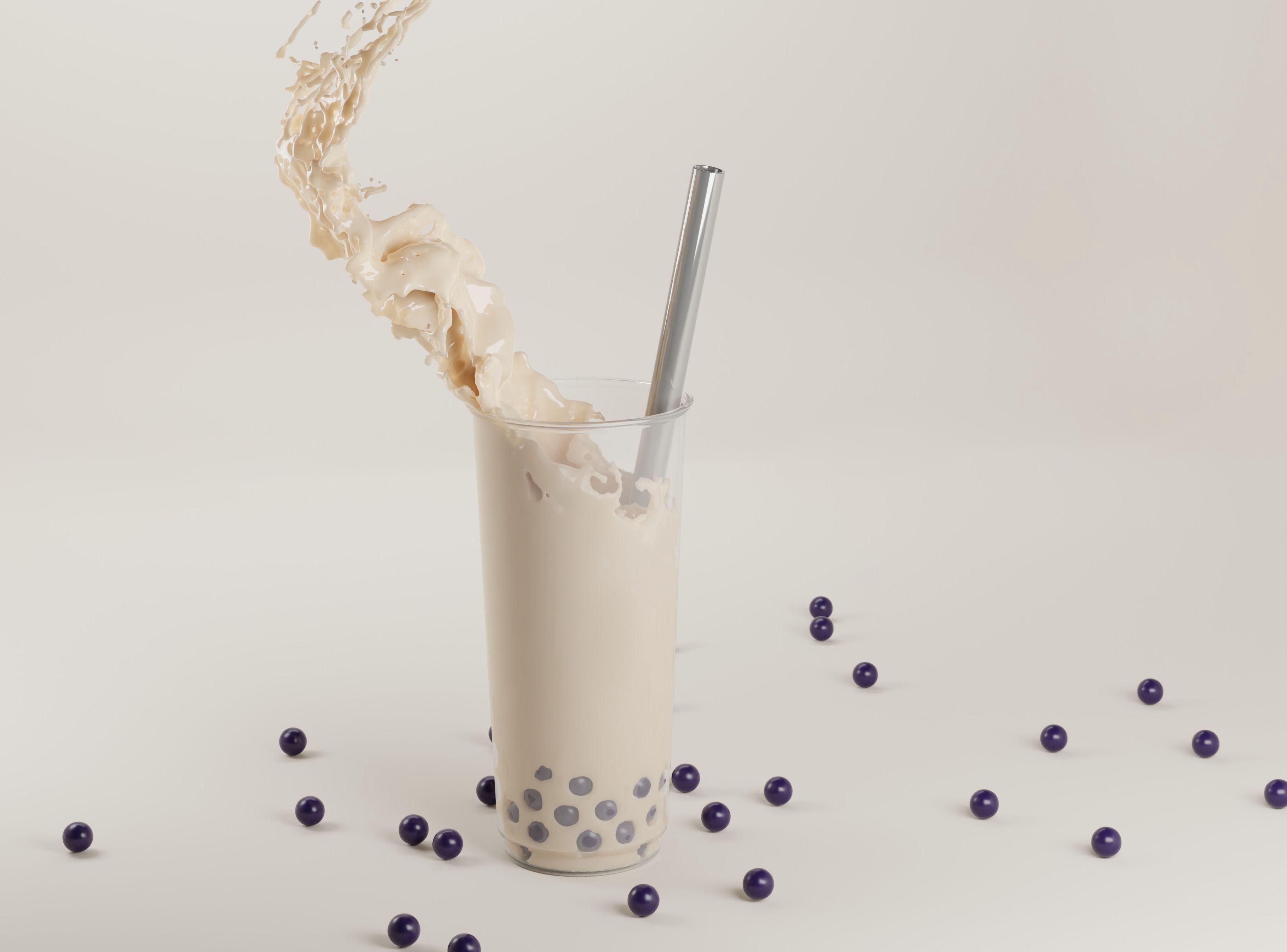 yogurt with little starch balls 