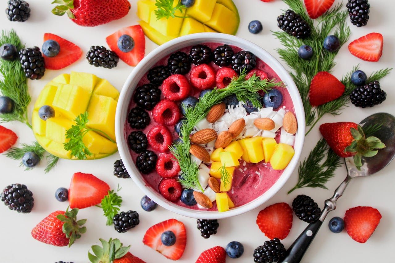 bowl of yogurt and fruit