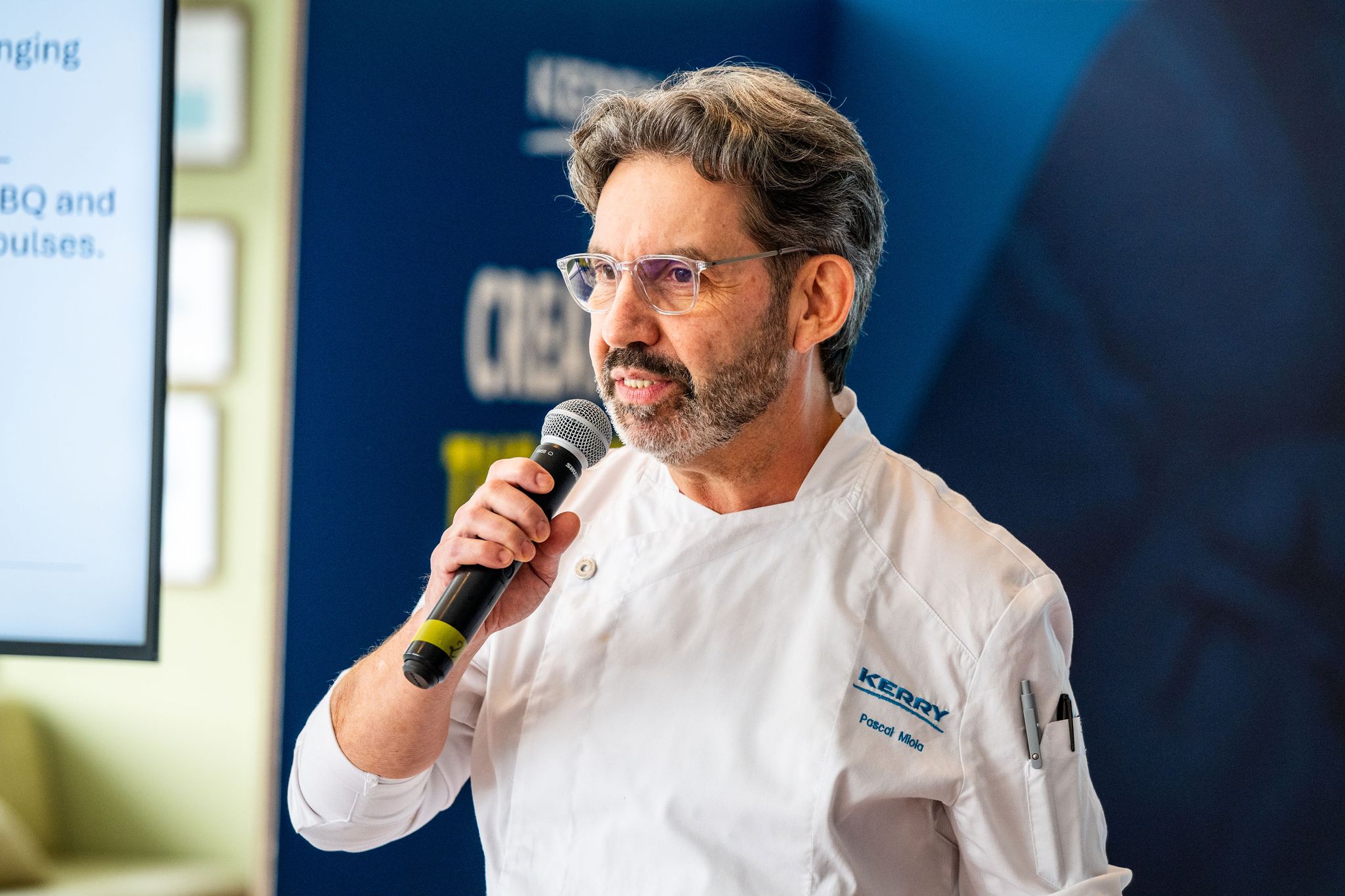chef giving a talk