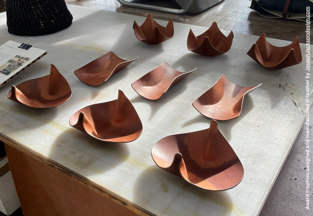 FOOTPRINT+ 2026 awards trophies made from leather