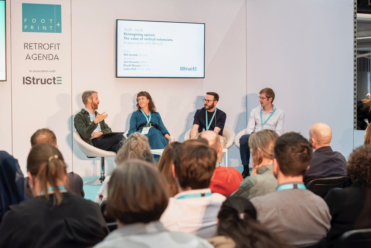 FOOTPRINT+ Speaker at Retrofit Agenda stage