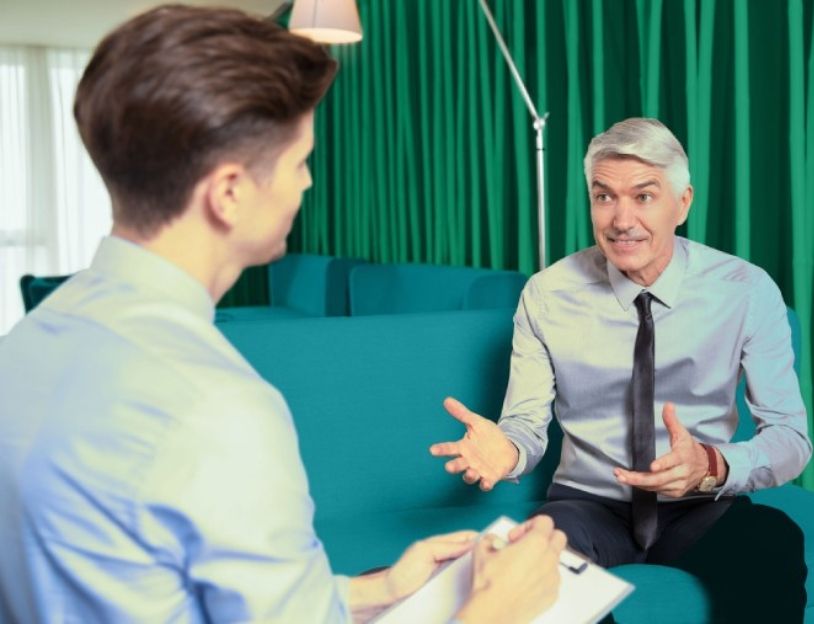 Interview in Green Room
