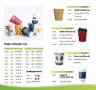 Food Package and Beverage Cups