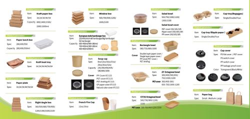 Food Package and Beverage Cups