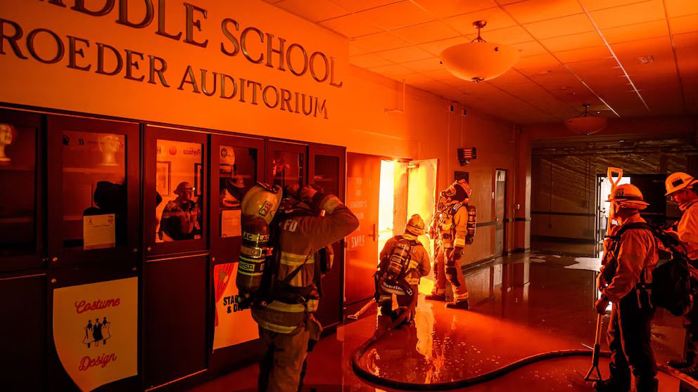 california school wildfire