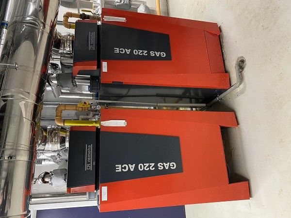 Two Remeha Gas 220 Ace 300 boilers installed at the Marriott Slough hotel, part of Baxi’s energy-efficient heating solution