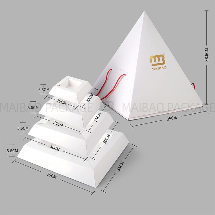 Creative Design Pyramid Bakery Box/Catering Box