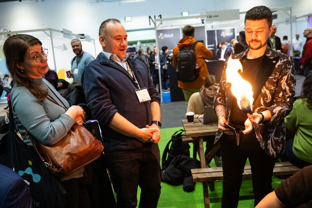 People talking about careers at FOG London