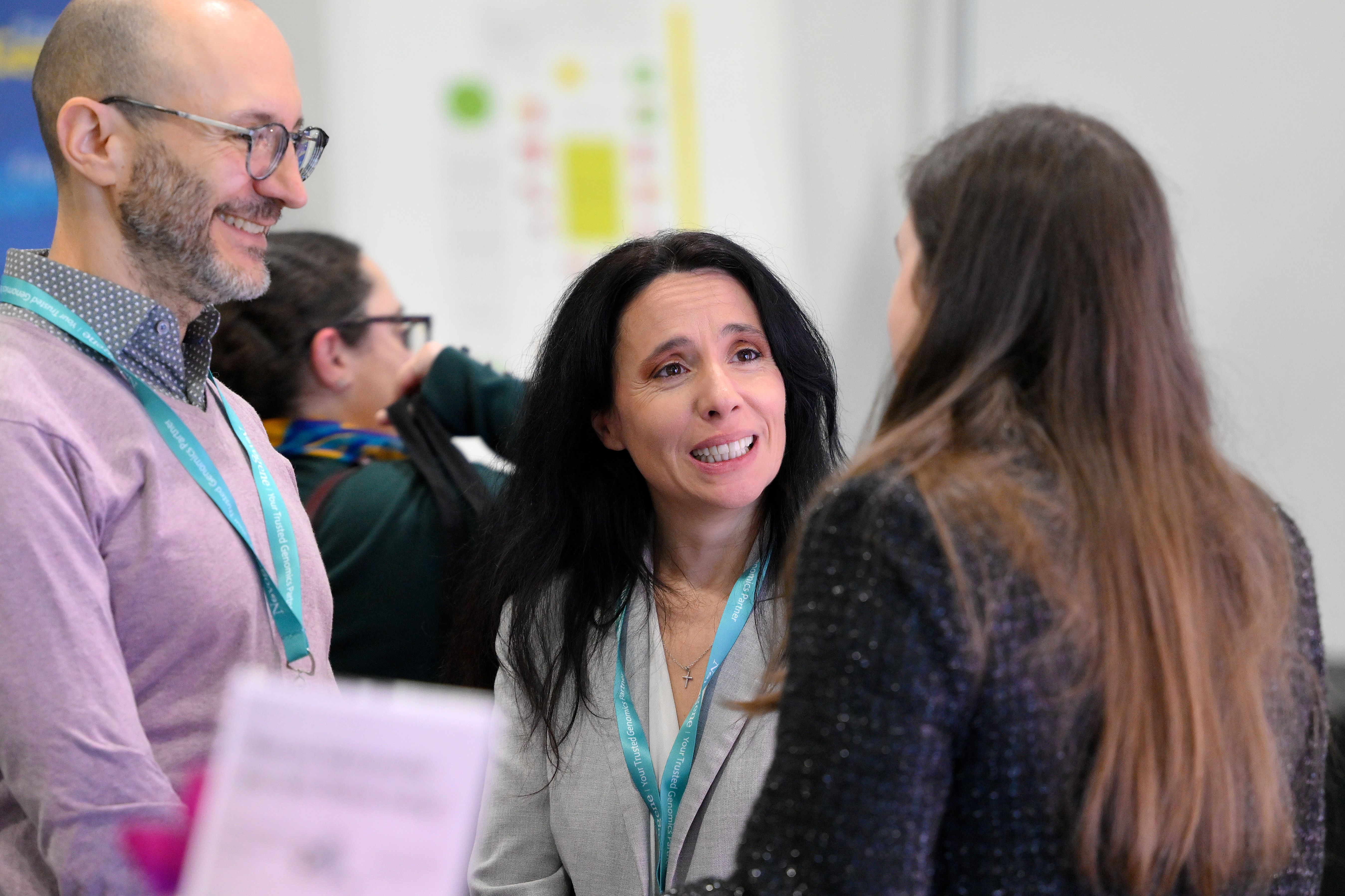 Delegates networking at Festival