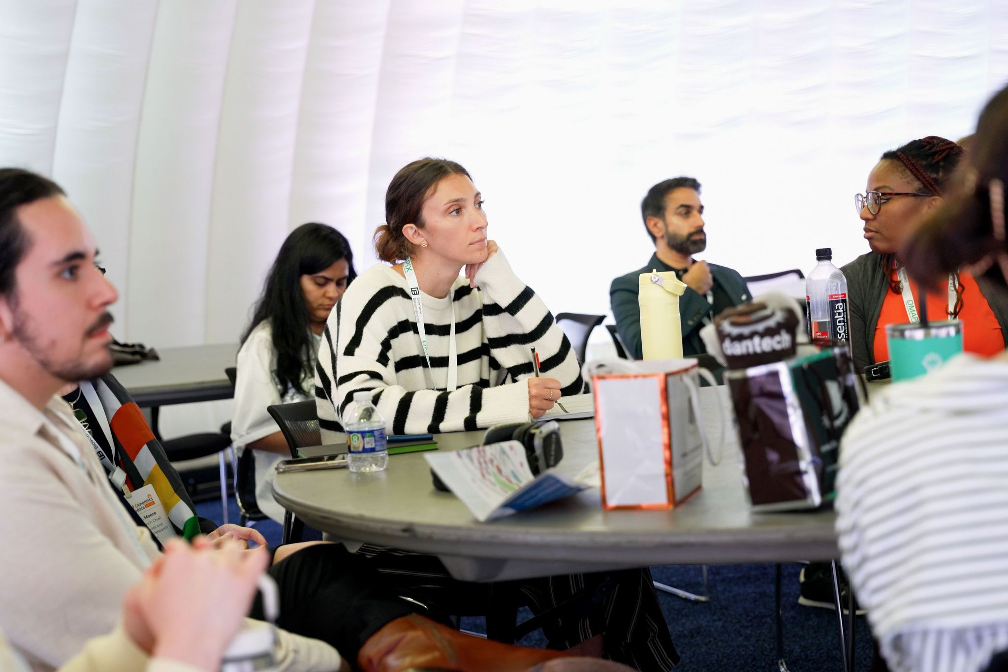 FOg Boston round table woman looking interested
