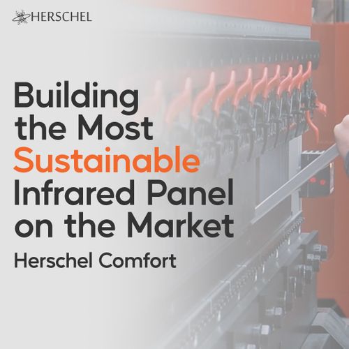 Herschel Comfort infrared panel - the best UK made panel for sustainability & performance