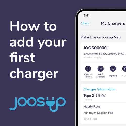 Joosup - How to Add Your First Charger