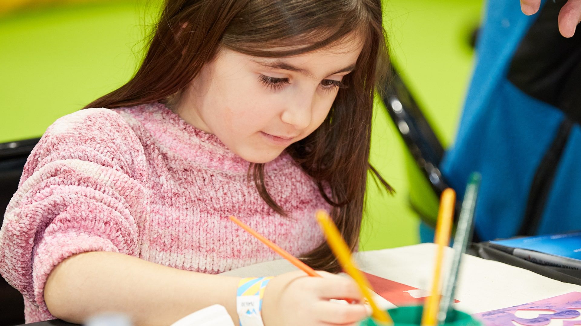 Child painting
